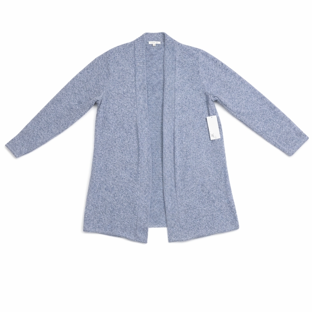 Nwt - Joie de Vivre Cozy Blue Open Front Cardigan Sweater Size Medium